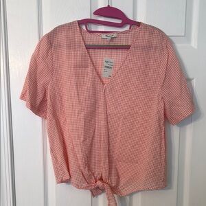 Women's Pink Gingham Top